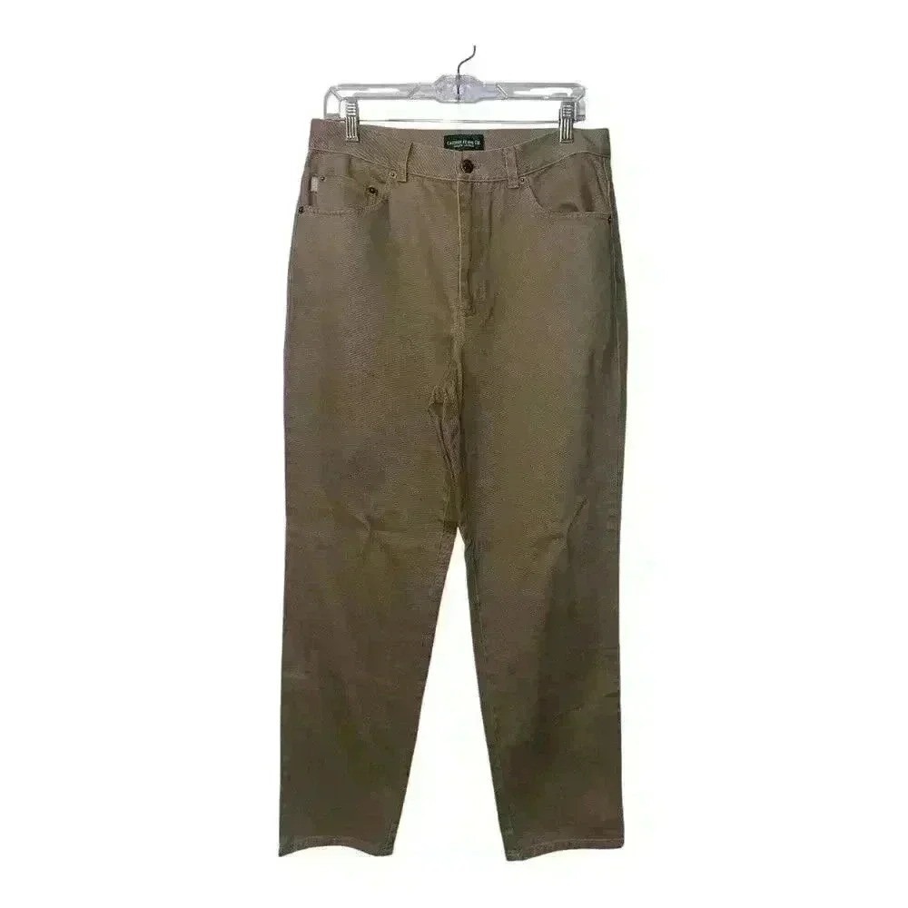 Lauren Ralph Lauren Womens Tan Straight Jeans, Size 12